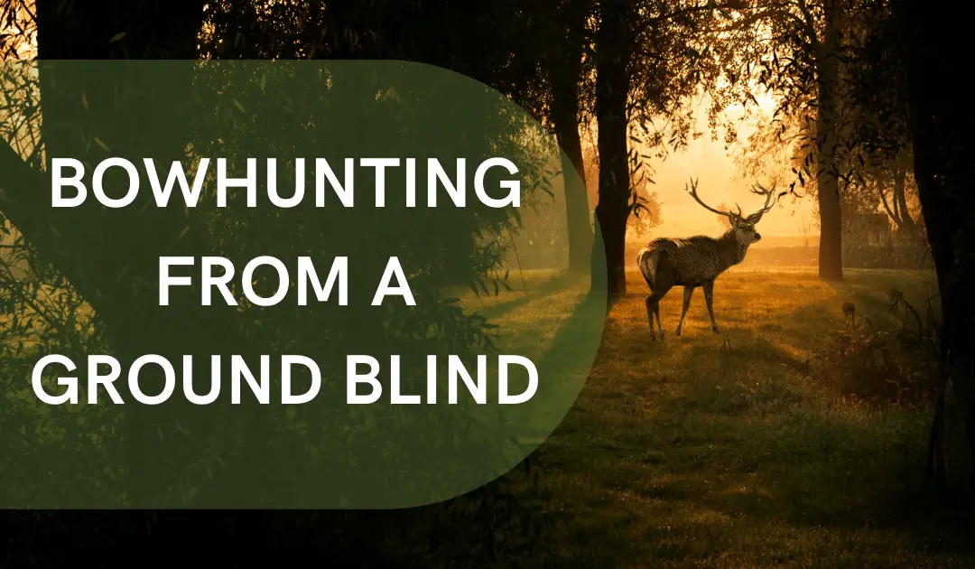 Bowhunting from a ground blind